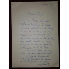 SCRISOARE DOCUMENT - IOSIF FEKETE CATRE ALEXANDRU CIUCURENCU, 1967
