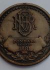 Medalie Banca Nationala a Romaniei Fondata in Anul 1881
